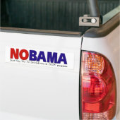 NOBAMA rot und Blau - Autoaufkleber lang (Auf Lkw)