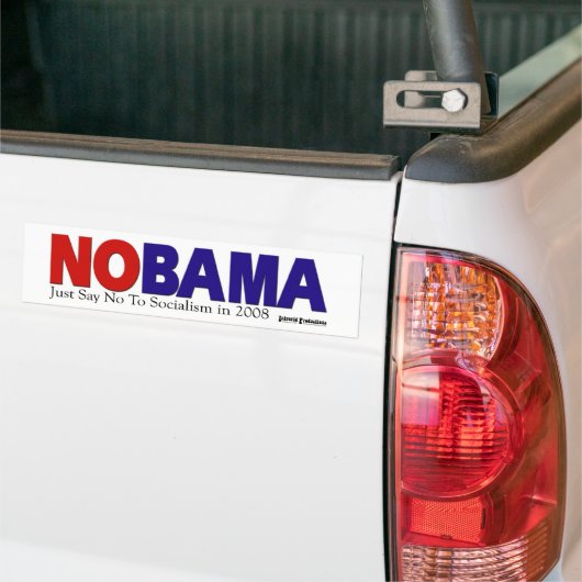 NOBAMA rot und Blau - Autoaufkleber lang (Auf Lkw)