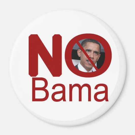 NoBama Round Magnet (Vorne)