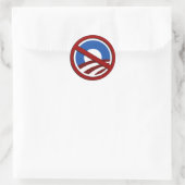 Nobama Runder Aufkleber (Tasche)