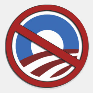 Nobama Runder Aufkleber