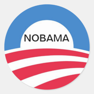 NOBAMA RUNDER AUFKLEBER