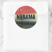 NOBAMA RUNDER AUFKLEBER (Tasche)