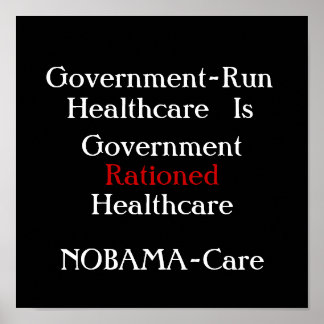 Nobamacare-Plakat Poster