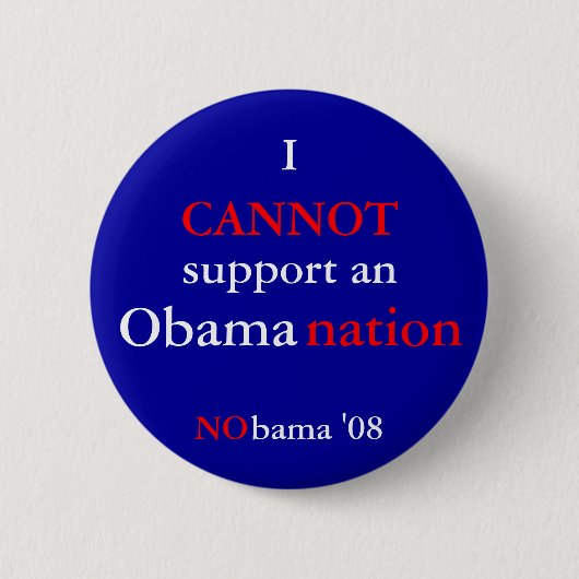 NObamaNation Button (Vorderseite)