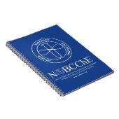 NOBCChE Blue Spiral Note - Weißes Logo Notizblock (Rechte Seite)