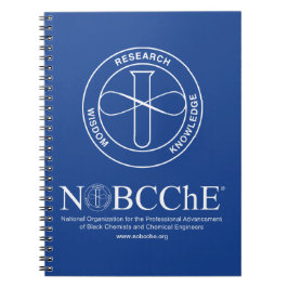 NOBCChE Blue Spiral Note - Weißes Logo Notizblock