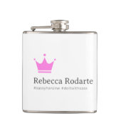 Nobel + Freche Rebecca-Flasche Flachmann (Vorderseite)