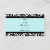 Nobel u. fabelhaft visitenkarte (Rückseite)