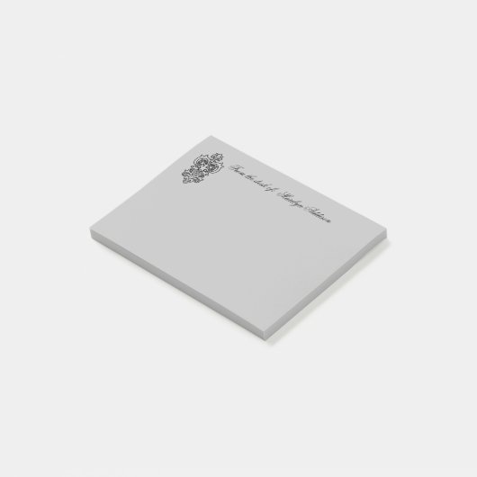 Nobel vom Schreibtisch von Post-it Klebezettel (angewinkelt)