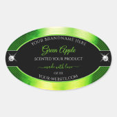 Nobelblütenschmuck - Umweltzeichen Ovaler Aufkleber (Vorderseite)