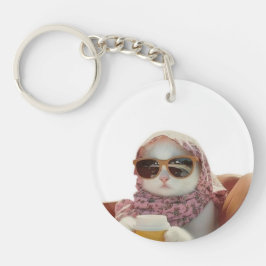 Nobelkatze Schlüsselanhänger