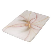 Nobelkupfer und Gold Abstrakt Moderne Fraktal Kuns Badematte (Schrägansicht)