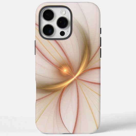 Nobelkupfer und Gold Abstrakt Moderne Fraktal Kuns Case-Mate iPhone Hülle (Rückseite)