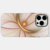 Nobelkupfer und Gold Abstrakt Moderne Fraktal Kuns Case-Mate iPhone Hülle (Rückseite (Horizontal))