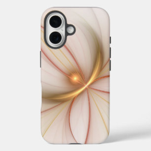 Nobelkupfer und Gold Abstrakt Moderne Fraktal Kuns iPhone 16 Hülle