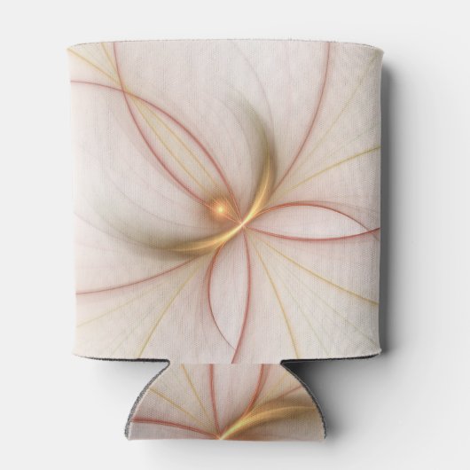 Nobelkupfer und Gold Abstrakt Moderne Fraktal Kuns Dosenkühler (Rückseite)