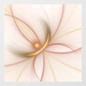 Nobelkupfer und Gold Abstrakt Moderne Fraktal Kuns Fensteraufkleber (Blatt)