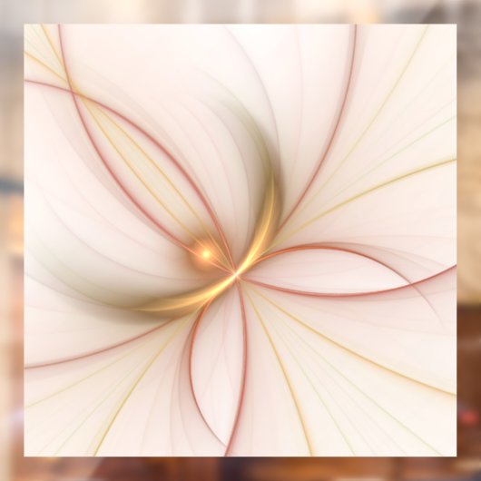 Nobelkupfer und Gold Abstrakt Moderne Fraktal Kuns Fensteraufkleber (Blatt 2)