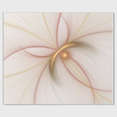 Nobelkupfer und Gold Abstrakt Moderne Fraktal Kuns Geschenkpapier (Flach)