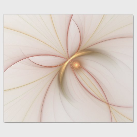 Nobelkupfer und Gold Abstrakt Moderne Fraktal Kuns Geschenkpapier (Flach)