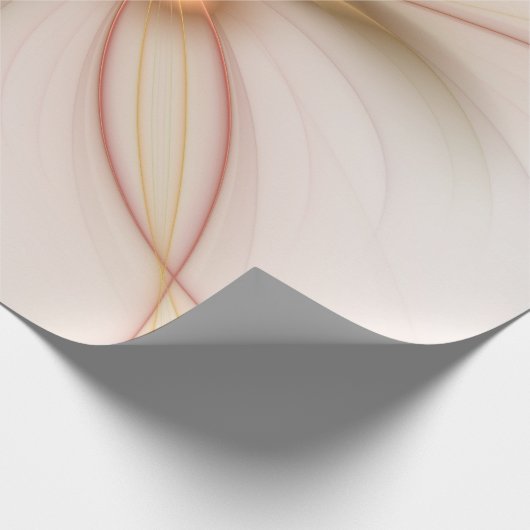 Nobelkupfer und Gold Abstrakt Moderne Fraktal Kuns Geschenkpapier (Ecke)