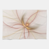 Nobelkupfer und Gold Abstrakt Moderne Fraktal Kuns Geschirrtuch (Horizontal)