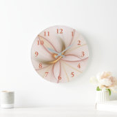 Nobelkupfer und Gold Abstrakt Moderne Fraktal Kuns Große Wanduhr (Zuhause)