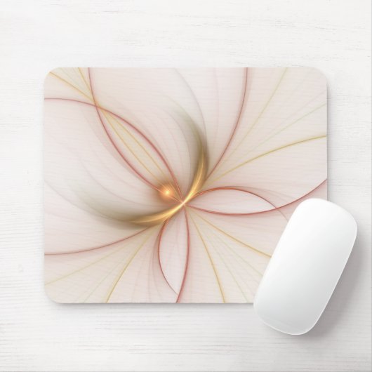 Nobelkupfer und Gold Abstrakt Moderne Fraktal Kuns Mousepad (Mit Mouse)
