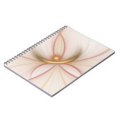 Nobelkupfer und Gold Abstrakt Moderne Fraktal Kuns Notizblock (Linke Seite)