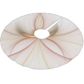 Nobelkupfer und Gold Abstrakt Moderne Fraktal Kuns Polyester Weihnachtsbaumdecke (Schrägansicht)