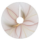 Nobelkupfer und Gold Abstrakt Moderne Fraktal Kuns Polyester Weihnachtsbaumdecke (Vorderseite)