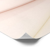 Nobelkupfer und Gold Abstrakt Moderne Fraktal Kuns Poster (Ecke)