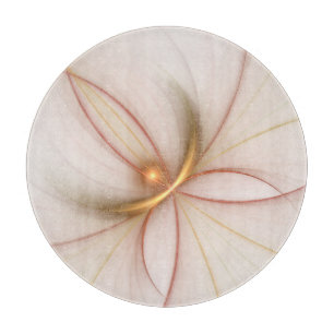 Nobelkupfer und Gold Abstrakt Moderne Fraktal Kuns Schneidebrett