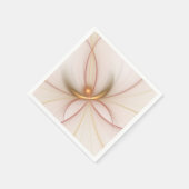 Nobelkupfer und Gold Abstrakt Moderne Fraktal Kuns Serviette (Ecke)