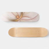 Nobelkupfer und Gold Abstrakt Moderne Fraktal Kuns Skateboard (Horizontal)