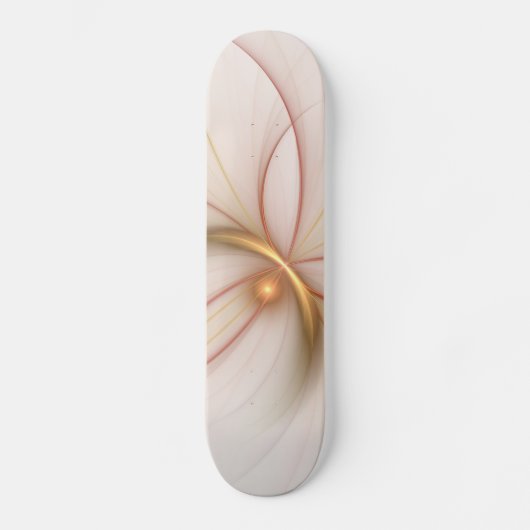 Nobelkupfer und Gold Abstrakt Moderne Fraktal Kuns Skateboard (Vorderseite)