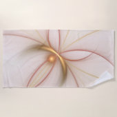 Nobelkupfer und Gold Abstrakt Moderne Fraktal Kuns Strandtuch (Vorderseite)