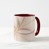 Nobelkupfer und Gold Abstrakt Moderne Fraktal Kuns Tasse (VorderseiteRechts)