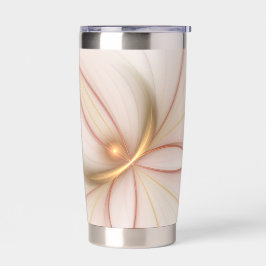 Nobelkupfer und Gold Abstrakt Moderne Fraktal Kuns Thermobecher