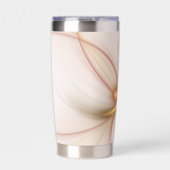 Nobelkupfer und Gold Abstrakt Moderne Fraktal Kuns Thermobecher (Vorderseite)