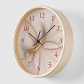 Nobelkupfer und Gold Abstrakt Moderne Fraktal Kuns Uhr (Winkel)