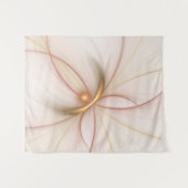 Nobelkupfer und Gold Abstrakt Moderne Fraktal Kuns Wandteppich (Vorderseite (Horizontal))