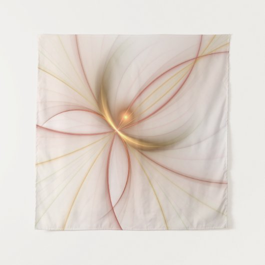 Nobelkupfer und Gold Abstrakt Moderne Fraktal Kuns Wandteppich (Vorderseite (Horizontal))