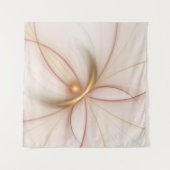 Nobelkupfer und Gold Abstrakt Moderne Fraktal Kuns Wandteppich (Vorderseite)