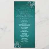 Nobelpreis Aquamarin Scroll Aquamarin Wedding Prog Programm (Rückseite)