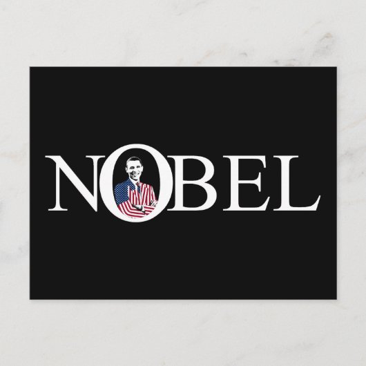 Nobelpreisträger - Barack Obama Postkarte (Vorderseite)