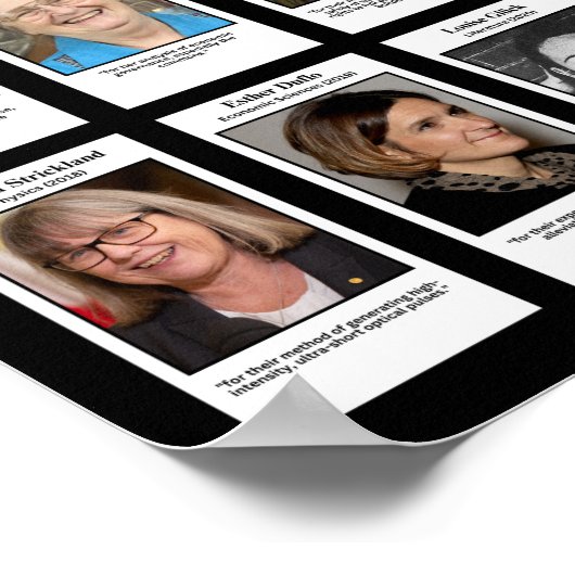 Nobelpreisträger Poster (Ecke)