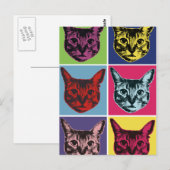 Nobigao Pop Cat Postkarte (Vorne/Hinten)