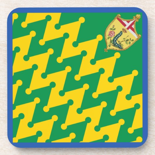 Nobile Contrada del Bruco (Raupe) Palio Getränkeuntersetzer (Vorderseite)